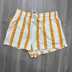 Urban Outfitters Striped Cotton Shorts - SIZE M Colorful Summer Beach Vacation
